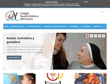 Tablet Screenshot of colegionshuertopamplona.com
